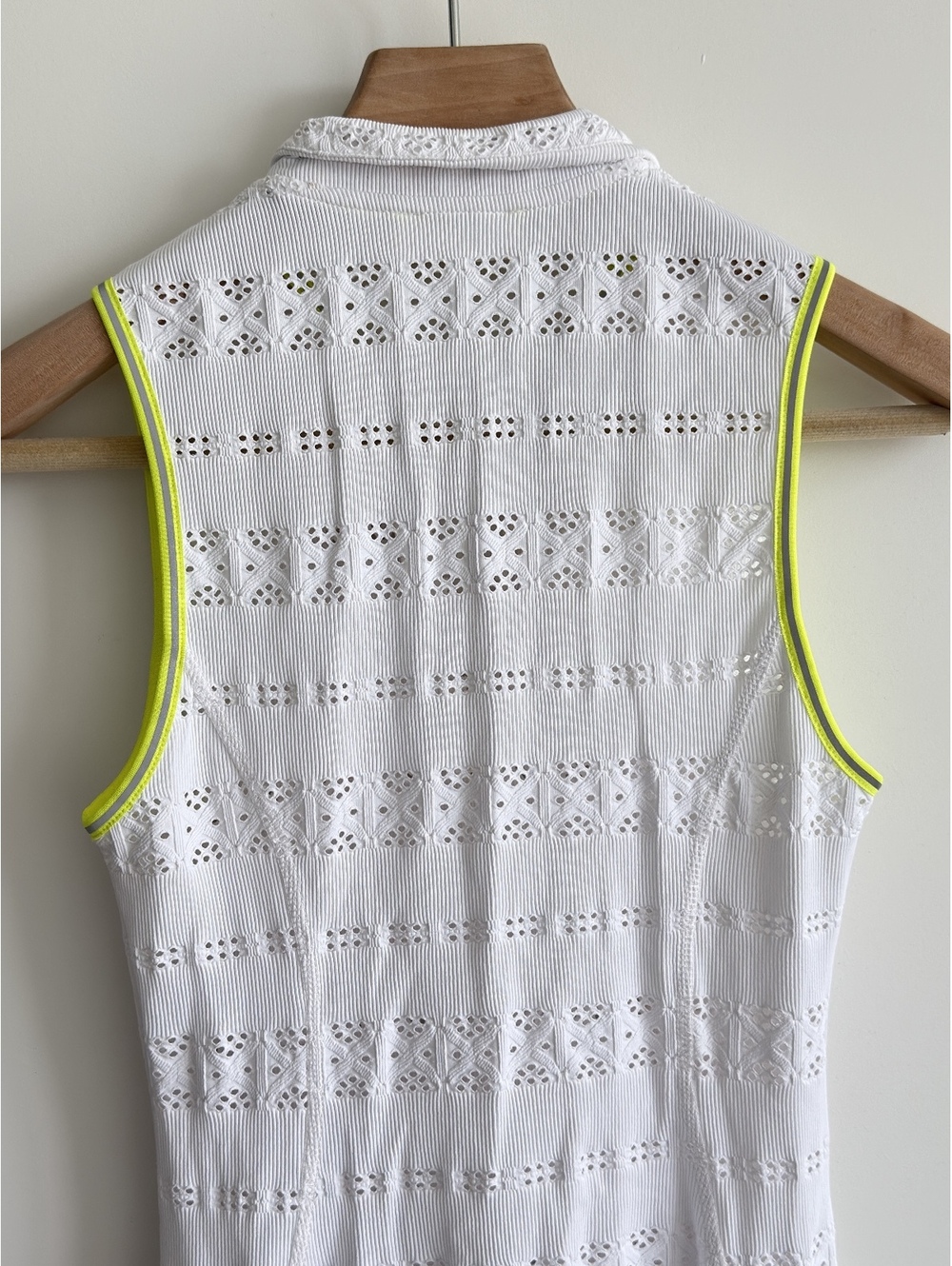 Veronica Beard L’Etoile Sport Zip Front Pointelle Lace Tennis Dress XS White - Picture 14 of 15